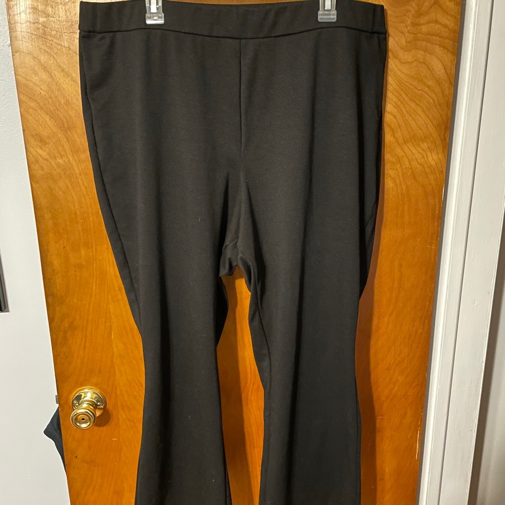 Croft and Barrow stretch pant black womens 2XL